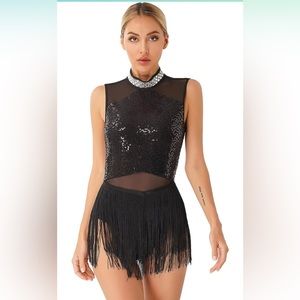 Fringe black dress purchased for Taylor’s swift concert but wore something else